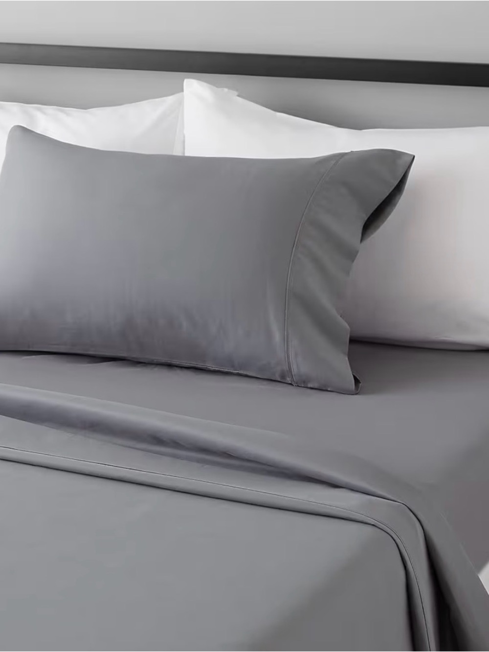 Gray Bedding Sheet Set - Soft Microfiber Bed Linens Twin XL
